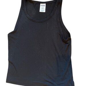 VICTORIAS SECRET PINK sleepwear tank top BLACK M
